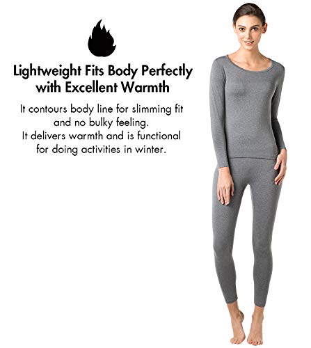 LAPASA Camiseta Térmica para Mujer -Brushed Back Fabric Technique- L15