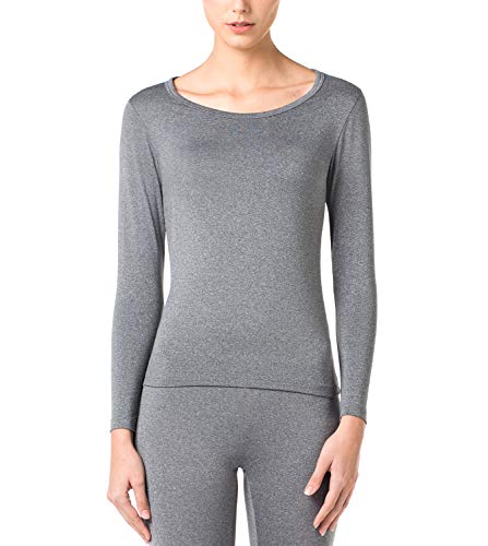 LAPASA Camiseta Térmica para Mujer -Brushed Back Fabric Technique- L15