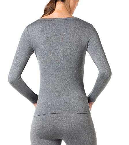 LAPASA Camiseta Térmica para Mujer -Brushed Back Fabric Technique- L15