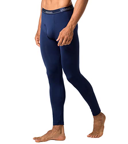 LAPASA Pantalón Térmico Pack de 2 para Hombre (Malla térmica). -Brushed Back Fabric Technique- Calças térmicas M10 (XXL, Navy Blue (Azul Marino))