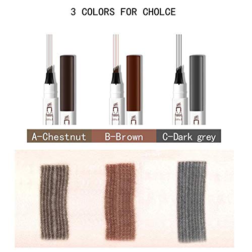 Lápiz de cejas para cejas, lápiz de cejas líquido resistente al agua de larga duración para maquillaje