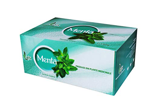 Larix Té de Menta, Hojas de Té Menta 100% Natural, Té de Pérdida de Peso, Té de Desintoxicación, Té Adelgazante, Un Total de 100 Bolsitas de Té, 150g