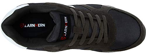 LARNMERN Zapatos de Seguridad Hombre Mujer con Puntera de Acero Zapatilla, Antideslizante ESD Comodos Calzado de Trabajo Industrial (Gris 43 EU)