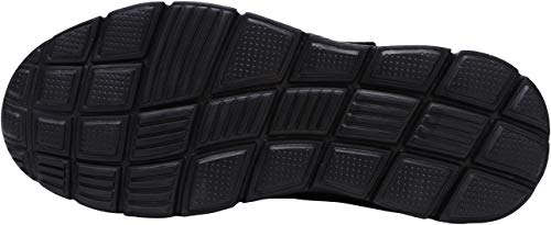 LARNMERN Zapatos de Seguridad Hombres LM180121 SBP Zapatillas de Trabajo con Punta de Acero Ultra Liviano Reflectivo Transpirable(46 EU,Triple Negro)