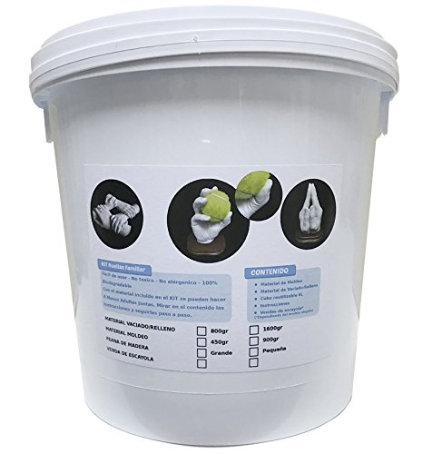 Las Huellas de tu Familia en 3D - Haz tus manos en 3D con tu familia - Escultura de mano realista, Manos Entrelazadas, Hasta 5 manos (PEANA INCLUIDA, todo el material incluido)