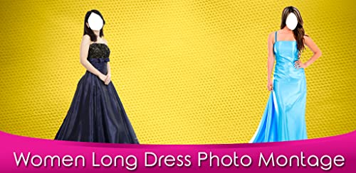 Las mujeres del vestido largo montaje de la foto