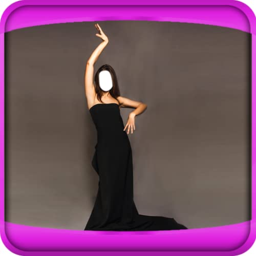 Las mujeres del vestido largo montaje de la foto