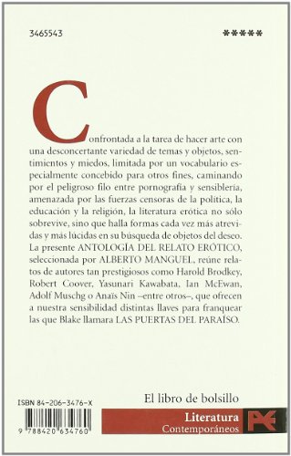 Las puertas del paraíso: Antología del relato erótico (El libro de bolsillo - Literatura)