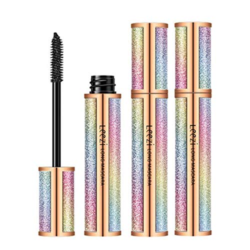 Lash Mascara 4D Natural Impermeable Cepillo Sin acumulaciones Manchas A prueba de manchas Espesante natural Extensión dramática Pestañas voluminosas Alargamiento que dura todo el día para mujeres