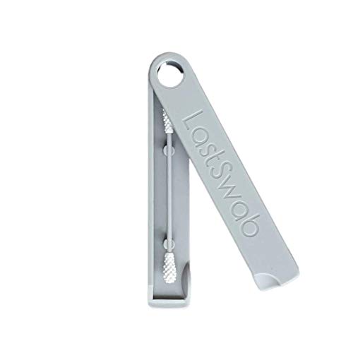 LastSwab Bastoncillos Oídos - Tiburón gris - Bastoncillos Ecológicos Q-Tip - Bastoncillo de Silicona Limpiador Oídos