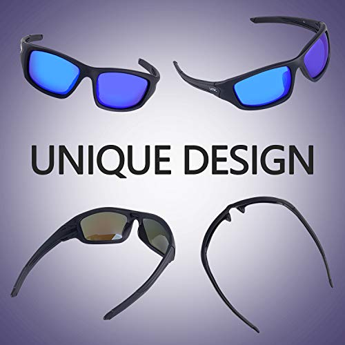 LATEC Gafas de Sol Deportivas Polarizadas Elegear livianas con Proteccion UV400 & Marco TR90 Irrompible para Hombres y Mujeres Ciclismo Correr Pesca Golf