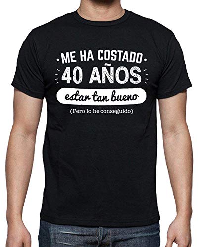 latostadora Camiseta 40 Años para Estar Tan Bueno v2, 1978 - Camiseta Hombre clásica, Negro Talla L