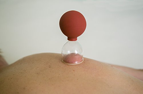 Lauschaer Glas - Ventosa de Cristal con Pelota de Goma para ventosaterapia