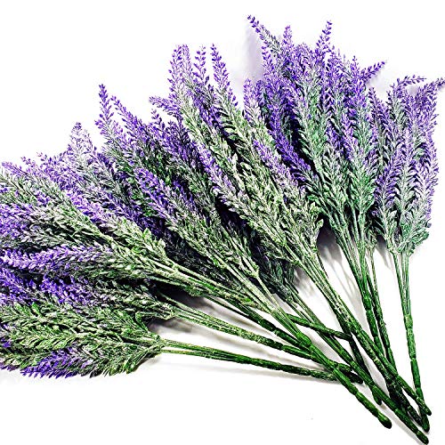 Lavanda Artificial Flores Falsas Hogar de la Oficina Decoración Cocina Balcón Dormitorio 4pcs