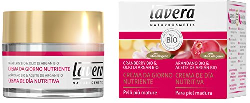Lavera Crema de Día Nutritiva - Con Fito-Colágeno - Arándano bio & Aceite de argán bio - vegano - cuidado facial biológico - cosméticos naturales 100% certificados - 50 ml