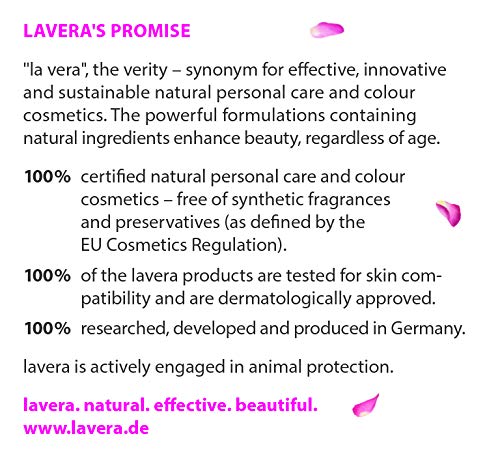 lavera Crema de Manos con Aceite de Almendras bio y Manteca de Karité - vegano - cosméticos naturales 100% certificados - cuidado de la piel - 4 Recipientes de 75 ml