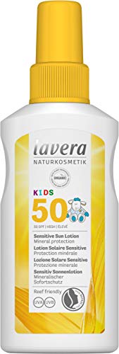 Lavera KIDS Sensitive Sun Lotion SPF 50, Sun Care, Natural Cosmetics, vegan, certified, 100ml
