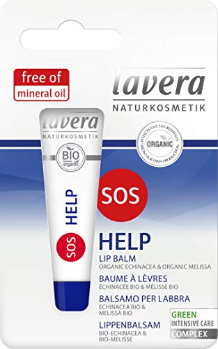 lavera SOS Help Bálsamo labial ∙ Vegano ✔ Cuidado Labial biológico ✔ cosméticos naturales 100% certificados ✔ 8 ml