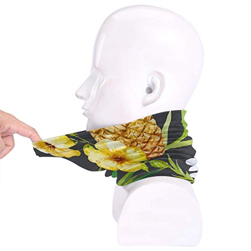 Lawenp Lavable Neck Gaiter Windproof Mask Bandana, Headwear Bandana Balaclava, Mouth Face Cover Scarf Reusable Headwrap for Outdoors CyclingA 10X12Inch