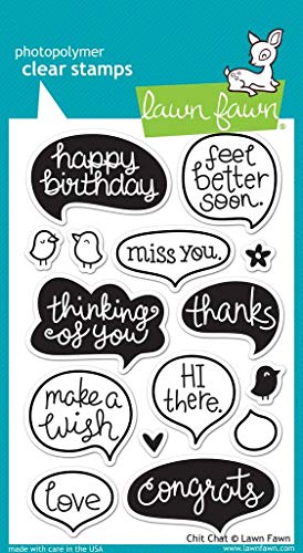 Lawn Fawn Clear Stamps - Chit Chat by Lawn Fawn