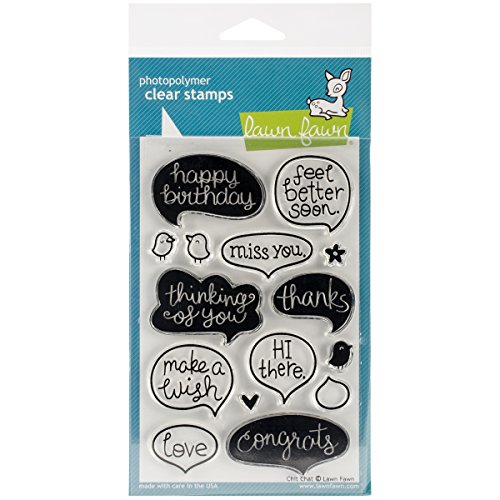 Lawn Fawn Clear Stamps - Chit Chat by Lawn Fawn