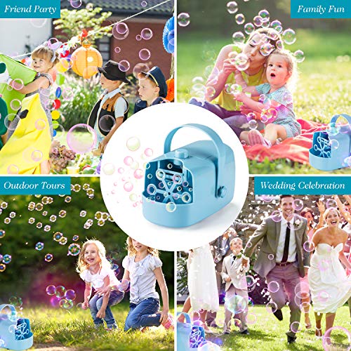 LDB Máquina de Burbujas,Máquina Automática de Burbujas para Niños Pompas de Jabón Juguetes Regalos Niños Niñas Fiesta Infantil Escenario Bodas al Aire Libre en Interiores