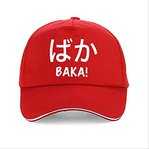 LDTSWES® Cap Caps Sombrero Sombreros Anime Cap Hombres Mujeres Argot Gorra de béisbol Unisex Humor Divertido Nipon Language Cartoon Nerd Hat Gorra de Pico Sombrero para el Sol