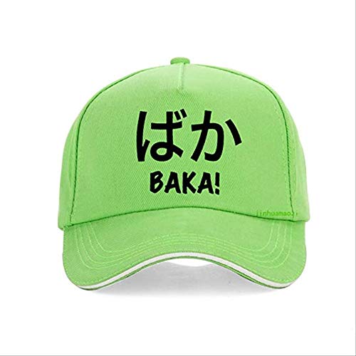 LDTSWES® Cap Caps Sombrero Sombreros Anime Cap Hombres Mujeres Argot Gorra de béisbol Unisex Humor Divertido Nipon Language Cartoon Nerd Hat Gorra de Pico Sombrero para el Sol