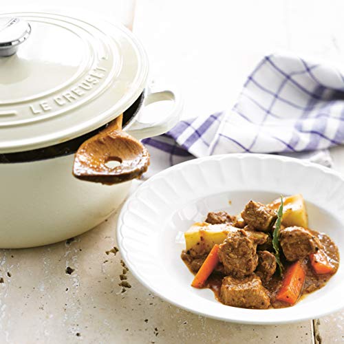 Le Creuset Evolution Cocotte con Tapa, Redonda, Todas Las Fuentes de Calor Incl. inducción, 4,2 l, Hierro Fundido, Crema, 24 cm