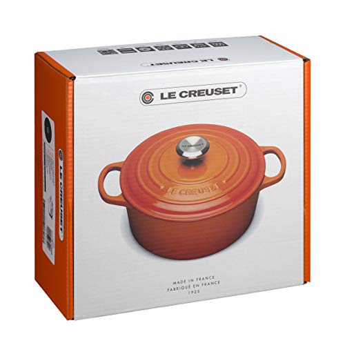 Le Creuset Evolution Cocotte con Tapa, Redonda, Todas Las Fuentes de Calor Incl. inducción, 4,2 l, Hierro Fundido, Crema, 24 cm