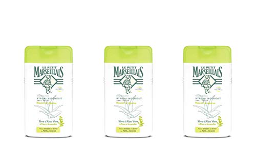Le Petit Marseillais DCH - Crema hipoalergénica de savia de aloe y almendro en flor, 250 ml, 3 unidades