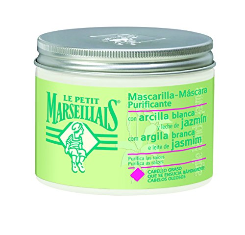 Le Petit Marseillais Mascarilla Arcilla Blanca y Leche de Jazmín para Cabello Graso - 300 ml