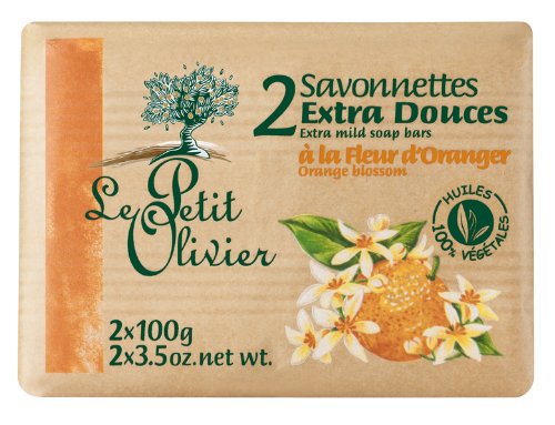 Le Petit Olivier – 0005035 – Salud Belleza – savonnettes – Extra douces – azahar – 2 x 100 G – Juego de 3
