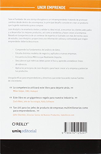 Lean Analytics: Cómo utilizar los datos para crear más rápido una startup mejor (UNIR Emprende)