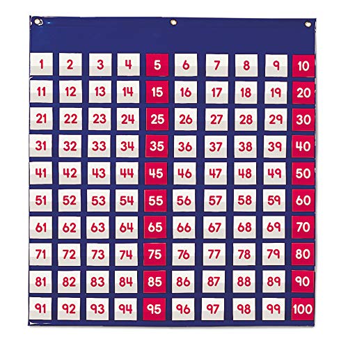 Learning Resources LER2208 Hundred Pocket Chart - Panel de Cien Bolsillos