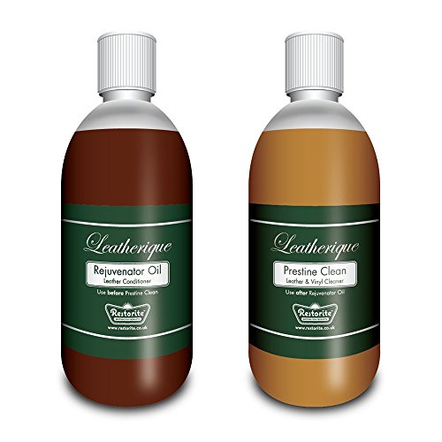 Leatherique Rejuvenator Oil and Prestine Clean Limpiador y Acondicionador de Cuero