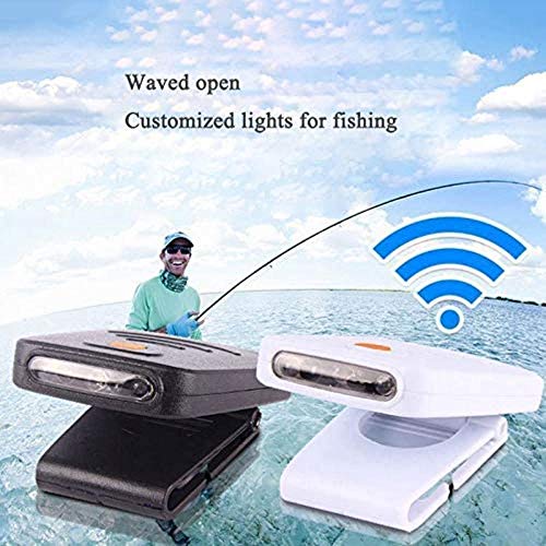 LED de luz del casquillo de manos libres portátil Clip casquillo de la luz recargable de la linterna del faro con 20 lumen / Distancia de iluminación de unos 10 metros for la pesca que va de excursión