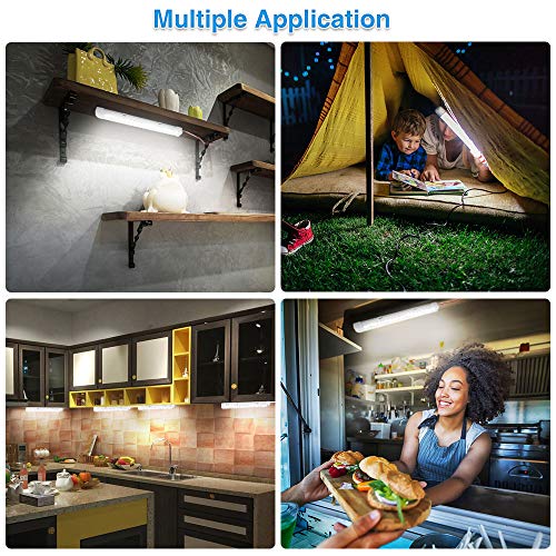 LED Interni Auto，AUDEW 72LEDs 12V 34.5cm Luci per Auto Interni Interruttore Striscia LED Decorazioni per Camper, Illuminazione Interna ,Plafoniera etc