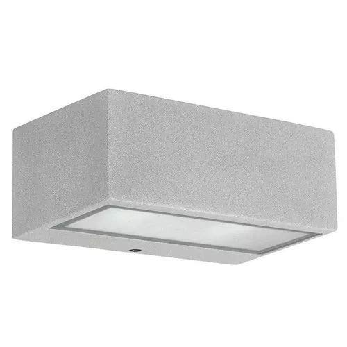 Leds C4 Nemesis - Lámpara de Pared para Exteriores con Cristal difusor, Color Gris