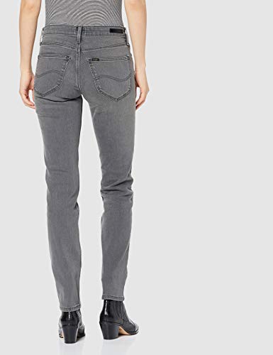 Lee Elly Vaqueros, Gris (Grey Used Clay Ba), W26/L33 para Mujer