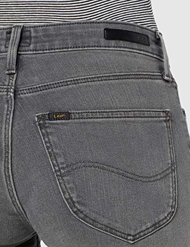 Lee Elly Vaqueros, Gris (Grey Used Clay Ba), W26/L33 para Mujer