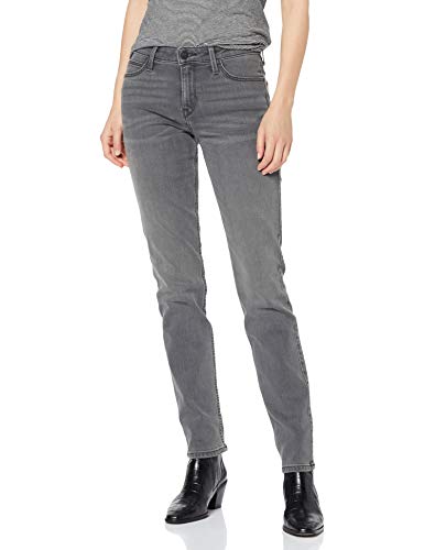 Lee Elly Vaqueros, Gris (Grey Used Clay Ba), W26/L33 para Mujer