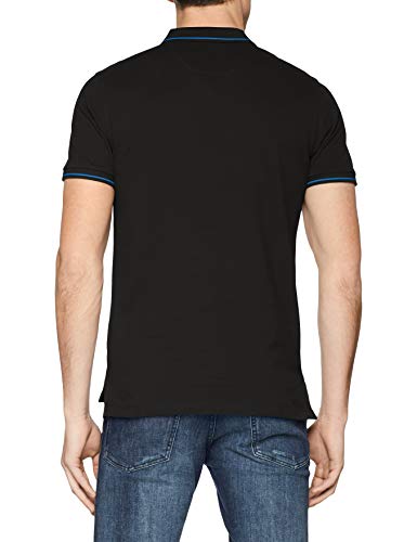 Lee Pique Polo Camiseta, Negro (Black 01), Large para Hombre