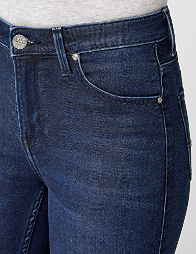 Lee Scarlett High Vaqueros, Polished Indigo KD, 24W / 31L para Mujer