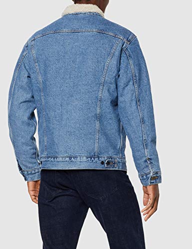 Lee Sherpa Jacket Chaqueta Vaquera, Azul (Light Stone Oy), Large para Hombre