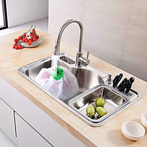 Leenou Bolsas Compra Reutilizables Ecológicas Bolsa de Malla para Almacenamiento Fruta Verduras Juguetes Lavable y Transpirable 3 Diversos Tamaños 9 Unidades