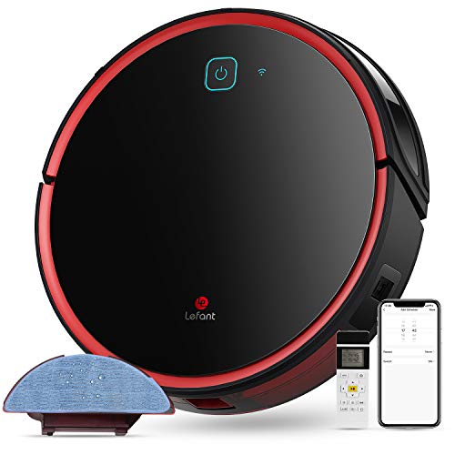 LEFANT Robot Aspirador y Fregasuelos, Aspirador de Limpieza Aspira Barre y Friega 3 en 1, Programable App, para Pelo Mascota, Navegación Inteligente, Succión 2200Pa, Super Silencioso Auto-Carga T700