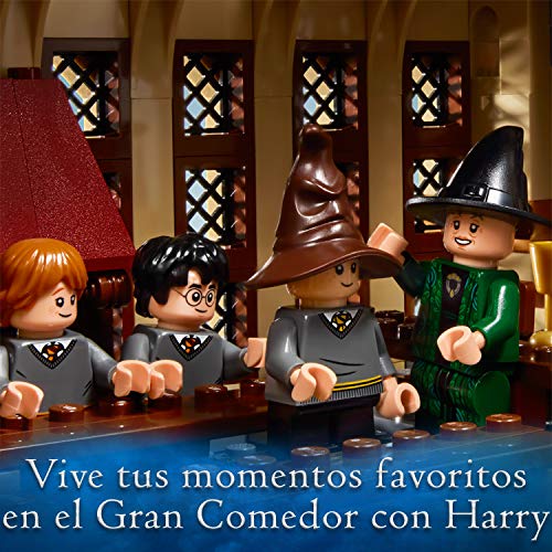 LEGO 75954 Harry Potter Gran Comedor de Hogwarts - Juguete de Construcción, con Minifiguras de Harry Potter