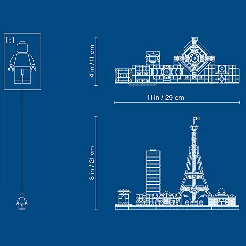 LEGO Architecture - París, maqueta decorativa de ciudad para construir y decorar (21044)