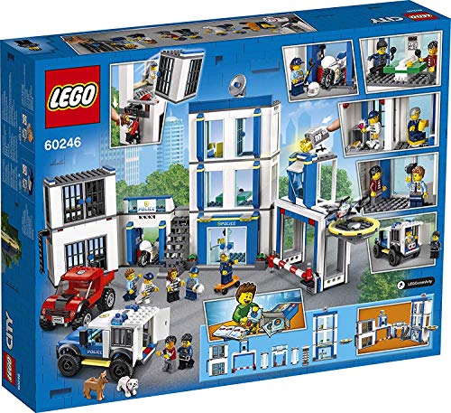 LEGO City Police - Comisaría de policía, juego de construcción, incluye celda de juguete, para niños y niñas a partir de 6 años (60246) , color/modelo surtido